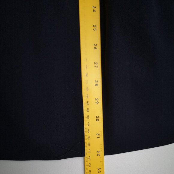 Talbots Ladies Size 20 Navy 1 Button Closure Lined Belted Long Blazer - Picture 10 of 10